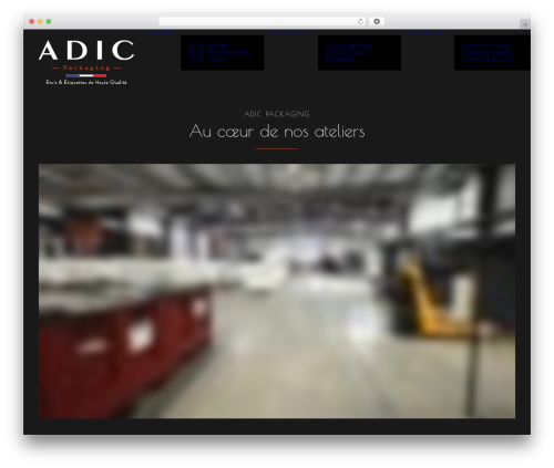 Uncode premium WordPress theme - adic-lesateliers.com