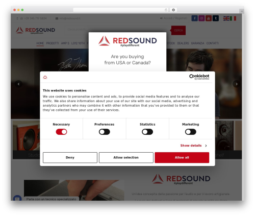 WordPress theme Antomi - www.redsound.it