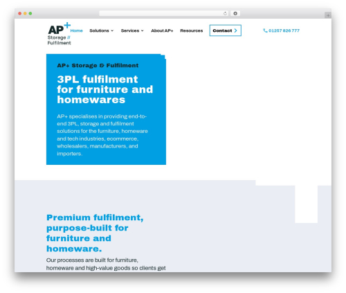 WordPress theme AP Plus Theme - apfulfilment.com