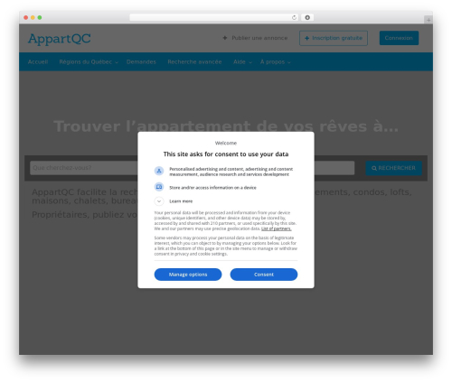 WordPress theme ClassiPress - appartqc.ca