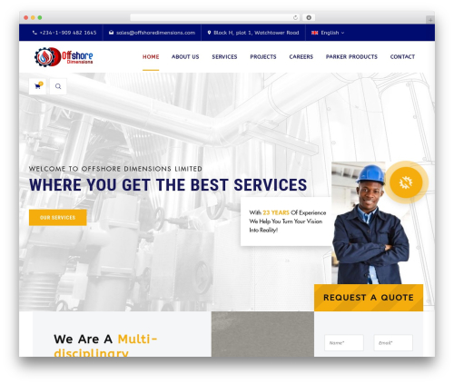 WordPress theme Facmaster - offshoredimensions.com