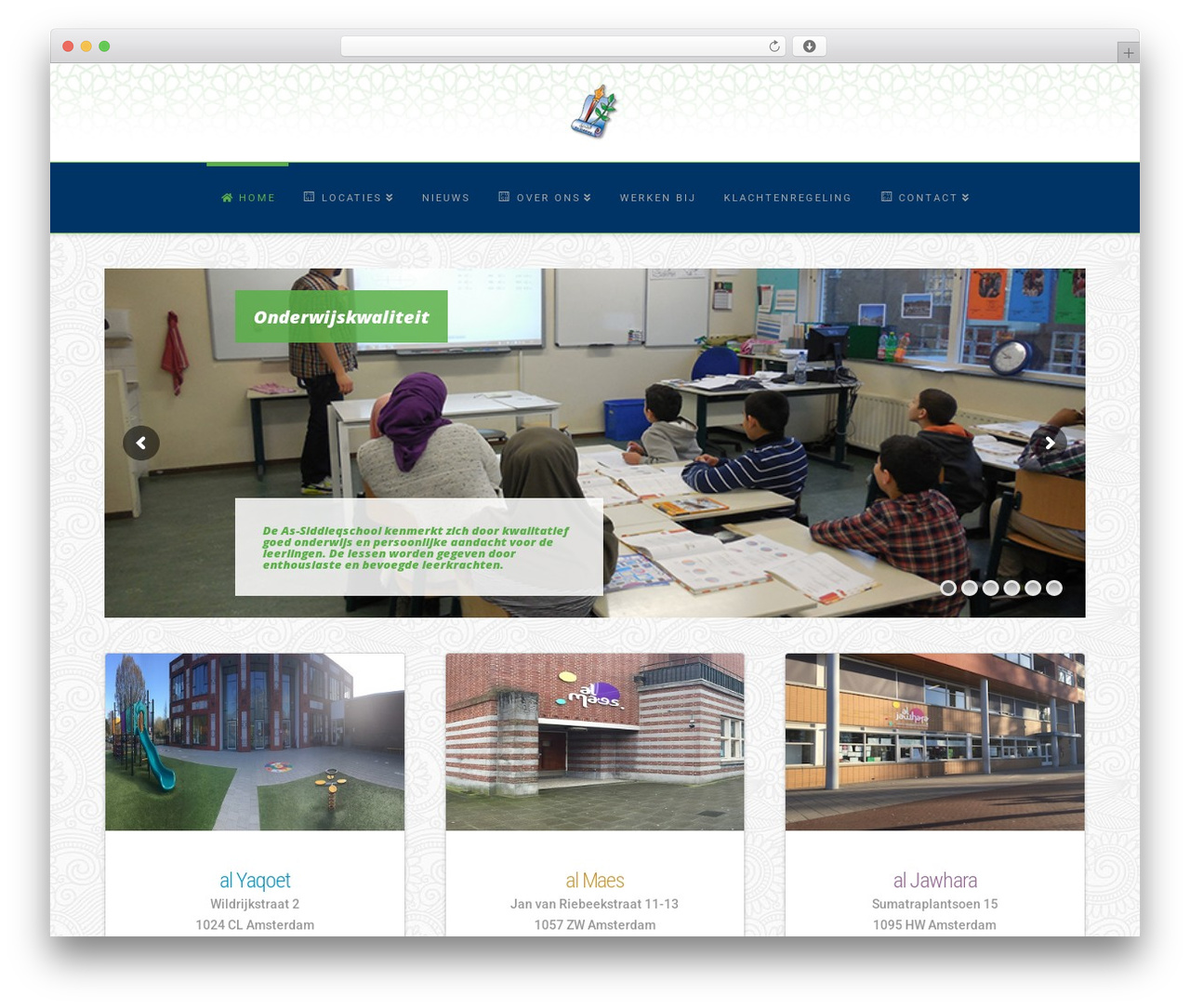 WordPress theme X - as-siddieq.nl