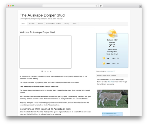 WordPress website theme Catalyst - auskapedorpers.com.au