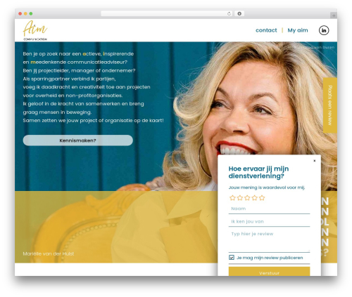 WordPress website theme Harmless - aimcommunication.nl