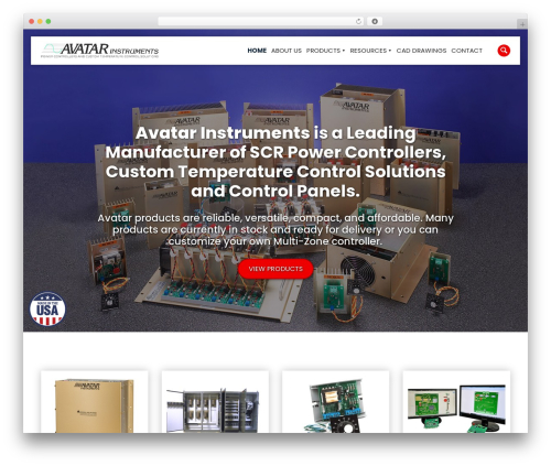 B2B Design & Development theme WordPress - avatarinstruments.com