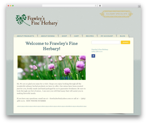 WooCommerce free WordPress plugin - frawleysfineherbary.com