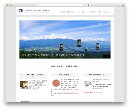 Bizz WordPress theme - fujimit.org