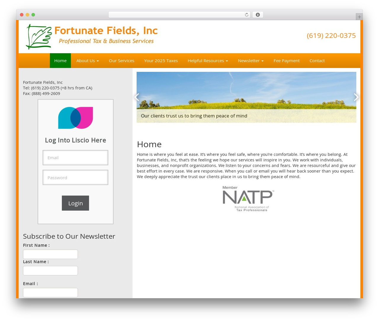 Customized top WordPress theme - fortunatefields.com