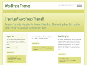 GreenLeaf theme WordPress by Free Theme For WP