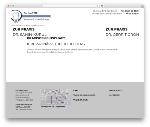 groh theme WordPress - zahnarzt-hd.de