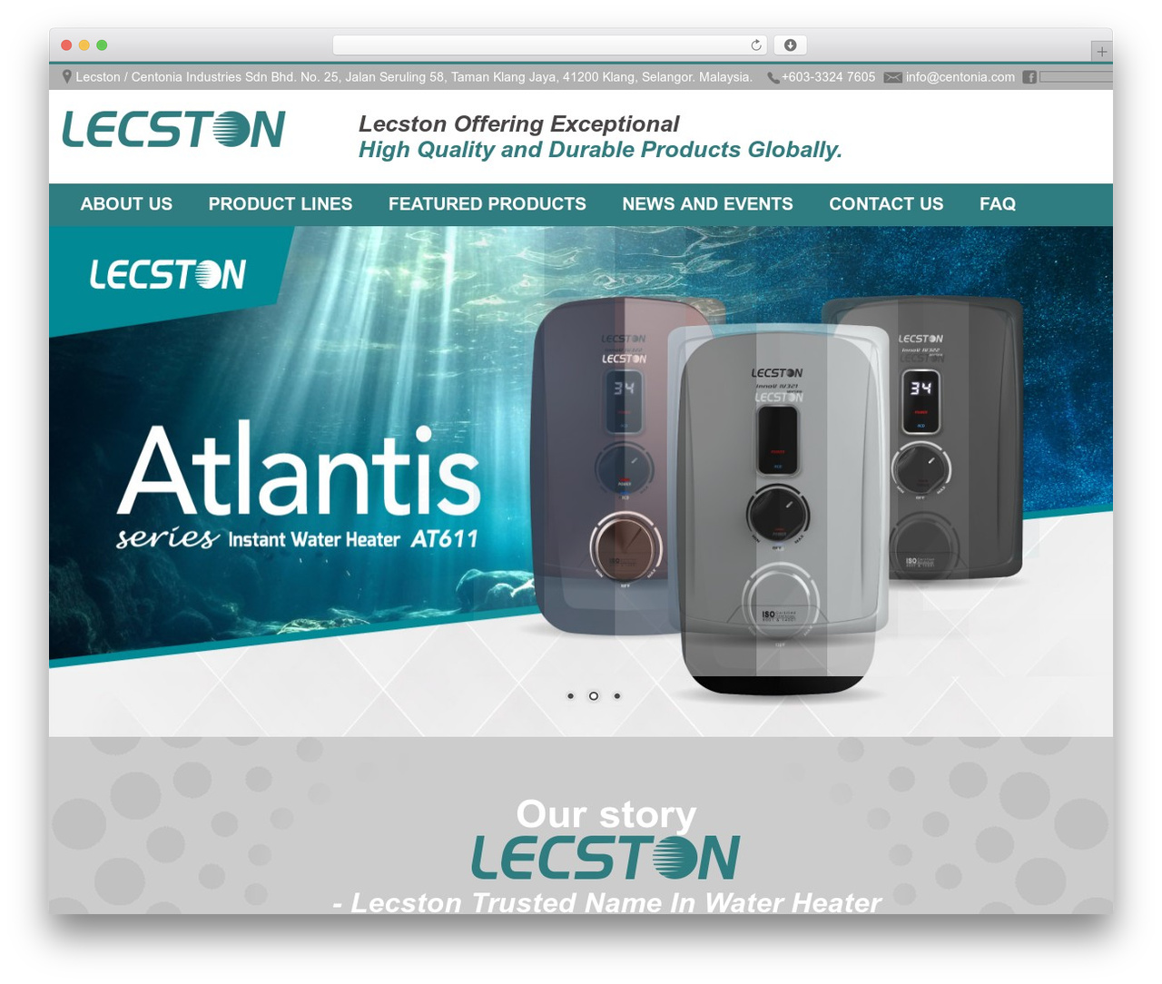 Lecstone top WordPress theme - lecston.com.my