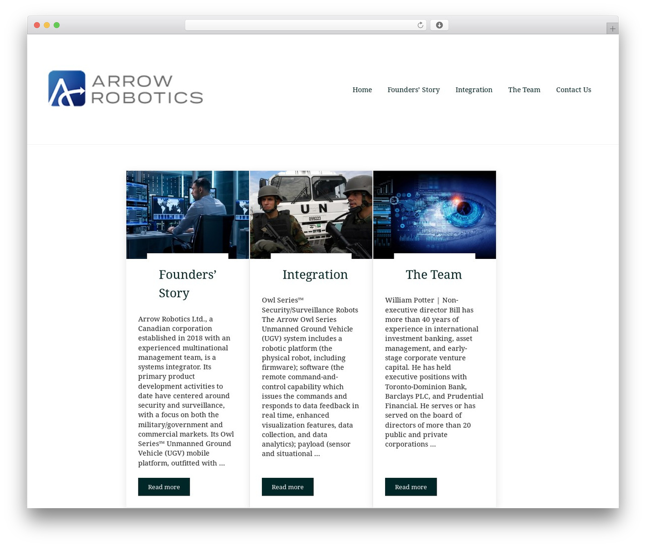 WordPress theme Genesis - arrowrobotics.com