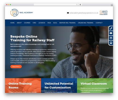 WordPress theme Plinkfizz WordPress Theme - railacademy.com