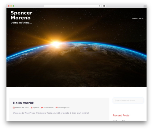 WordPress theme autorepair - spencermoreno.com