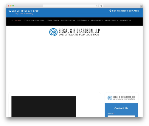 Easy accordion pro WordPress plugin - siegalrichardsonlaw.com