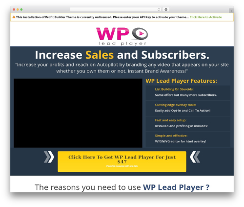 Profit_builder WordPress plugin - wpleadplayer.com