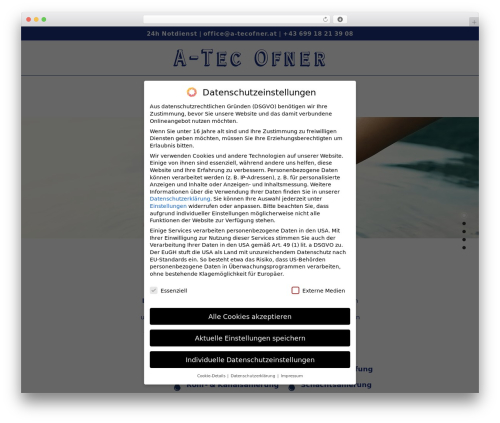 WordPress website theme Kleanity - a-tecofner.at