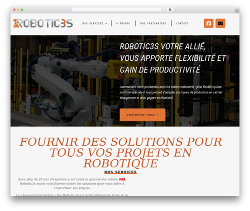 WordPress website theme Trydus - robotic3s.com