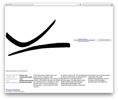 Best WordPress theme Etch Theme - heilpraxis-knecht.de
