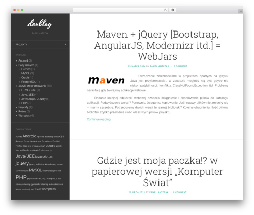 Flat - Custom theme WordPress - antczak.org