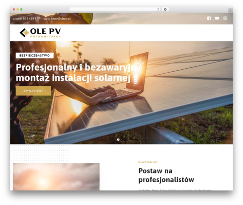 Greenly company WordPress theme - olepv.pl