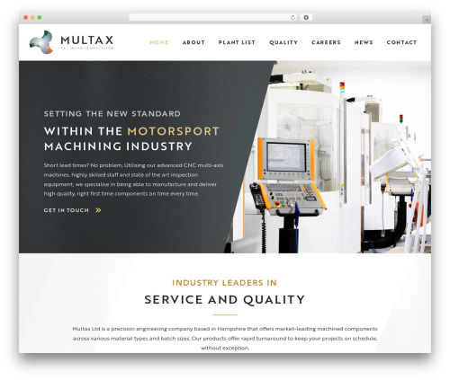 Multax Precision Engineers theme WordPress - multax.co.uk