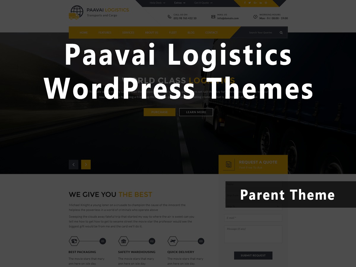 PaavaiLogistics company WordPress theme PaavaiLogistics company WordPress theme