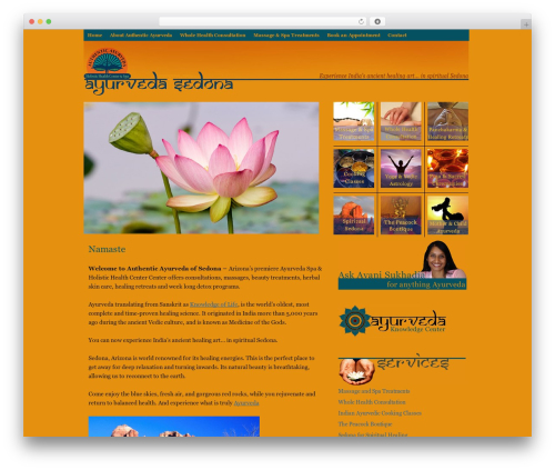 Thesis WordPress page template - ayurveda-sedona.com
