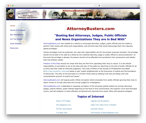 Ultimatum theme WordPress - attorneybusters.com