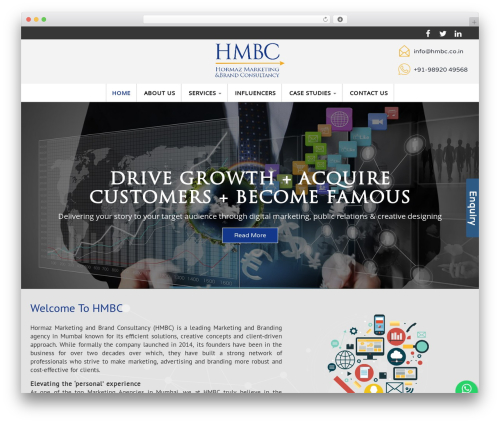 BIC Bootstrap WP Theme WordPress theme - www.hmbc.co.in