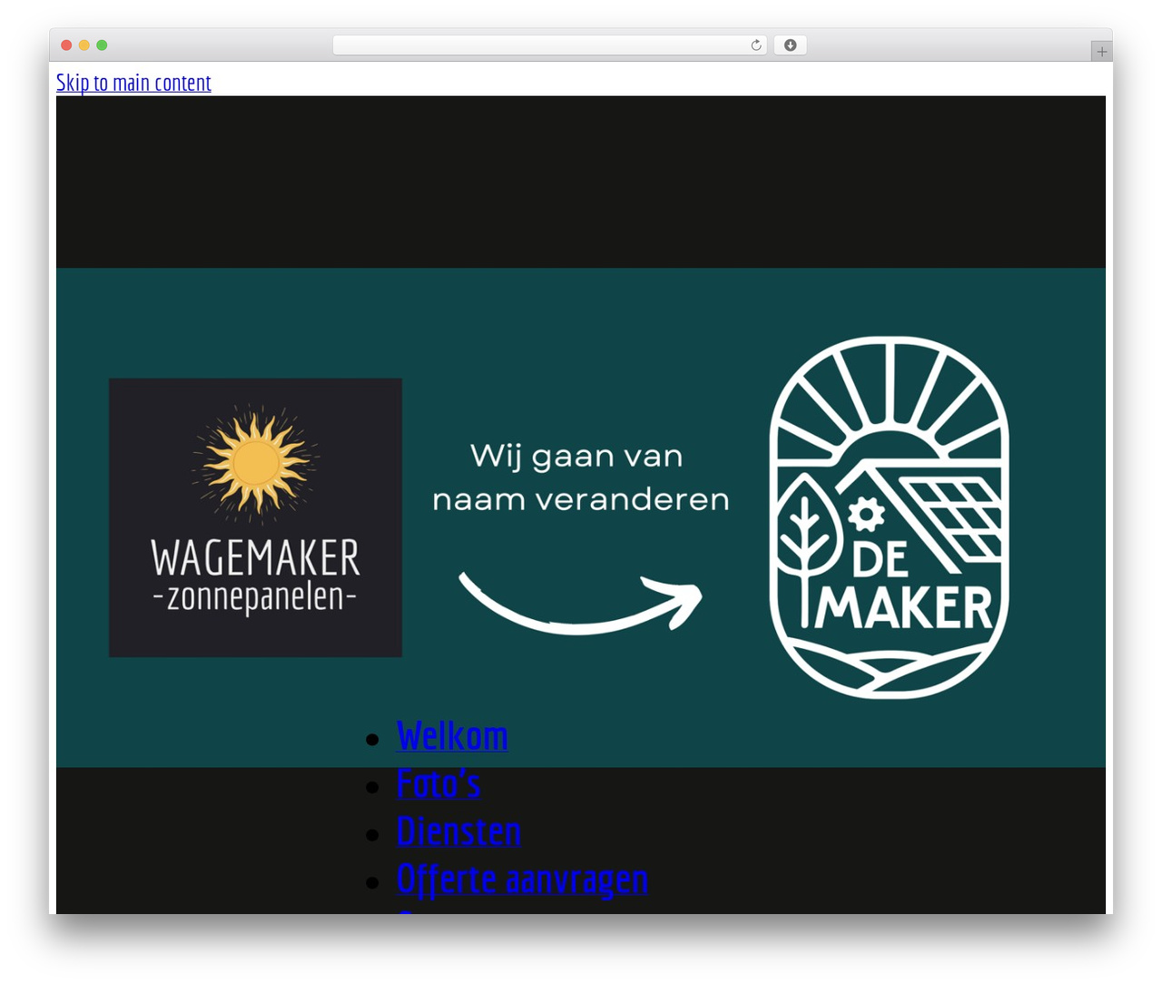 Bricks WordPress theme - wagemakerzonnepanelen.nl