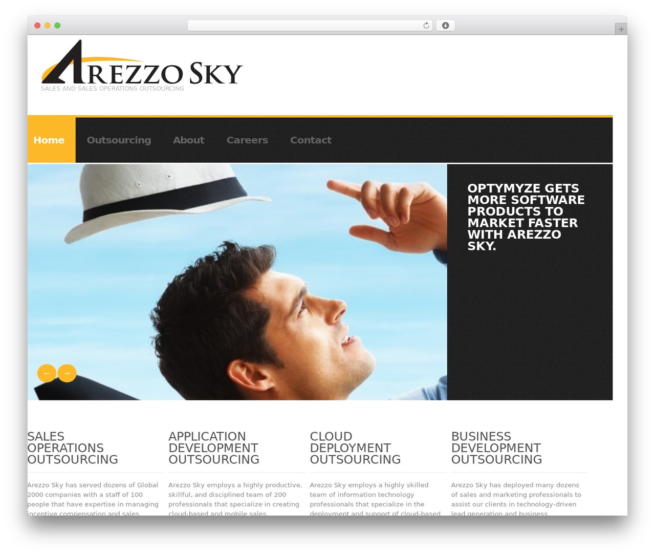 cherry WP theme - arezzosky.com