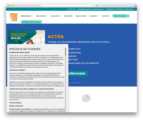 Divi WordPress theme - proyectohombresevilla.com