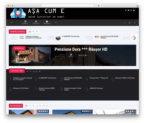 Explicit WordPress website theme - asacume.ro