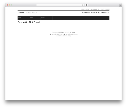 f8 static WordPress theme - artloop.net