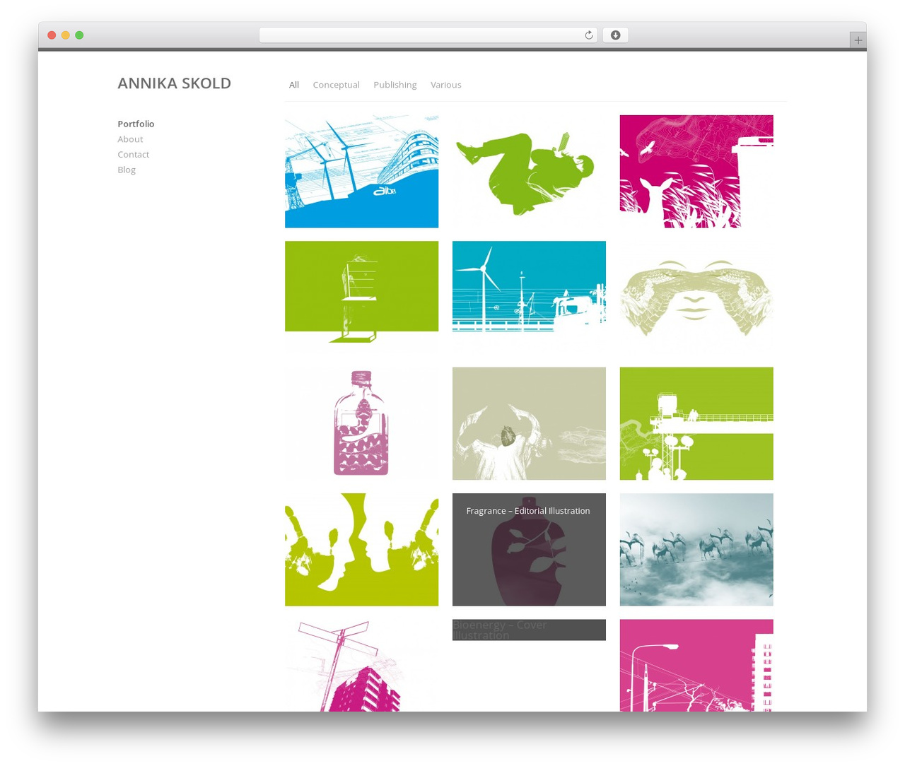 Infinity WordPress theme - annikaskold.se