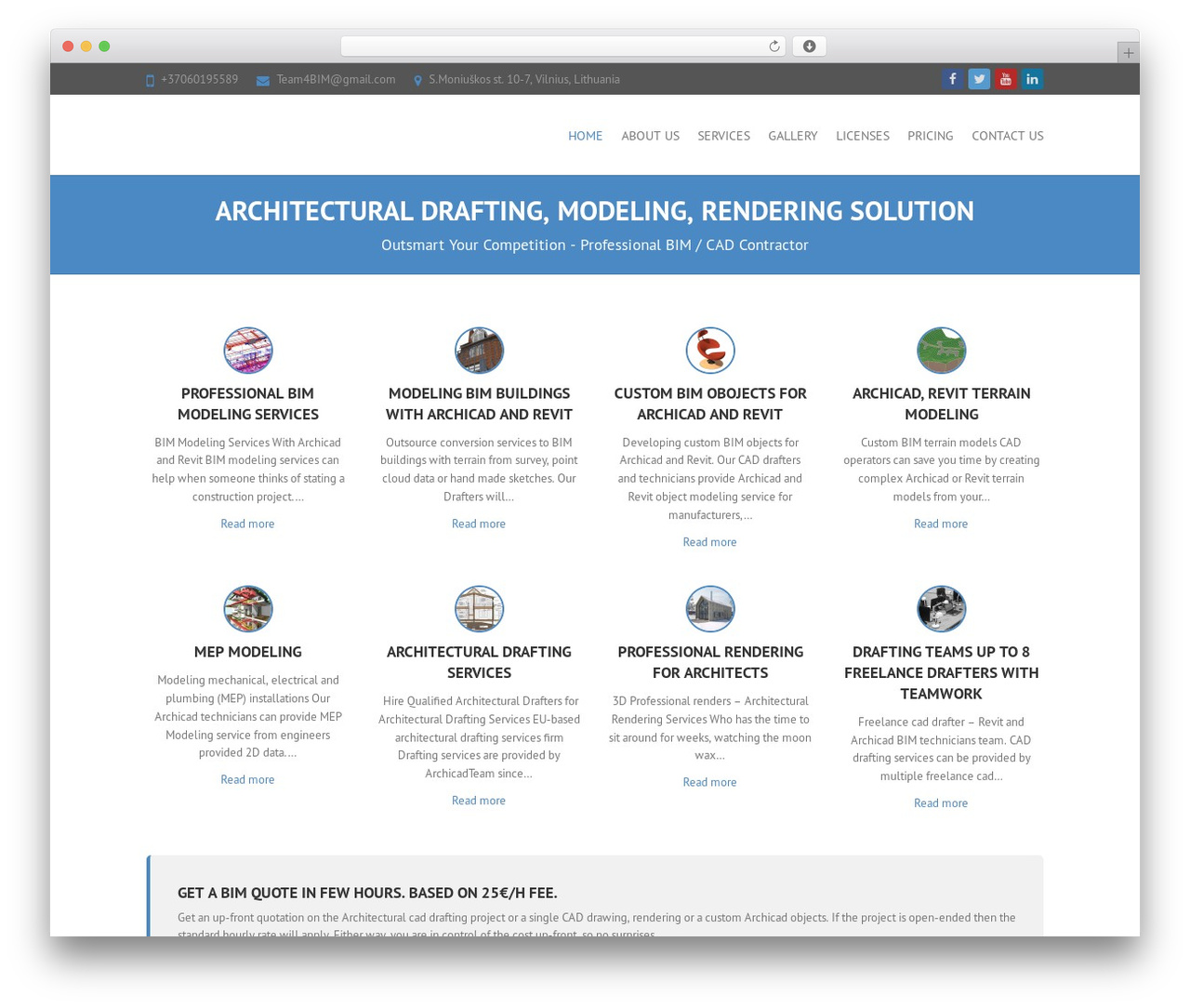 Interface Pro WordPress theme - archicadteam.com