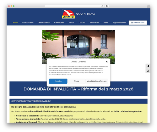 Lambda WordPress theme - anmic-como.it