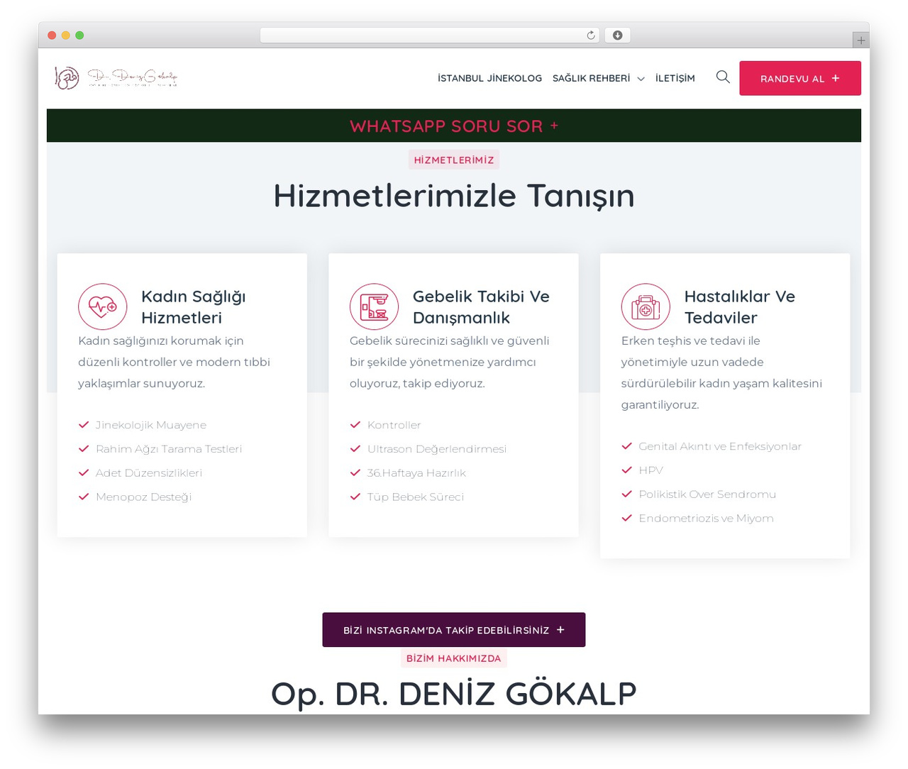medicate WordPress theme - denizgokalpclinic.com