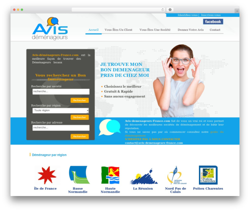 The Bootstrap WordPress theme - avis-demenageurs-france.com