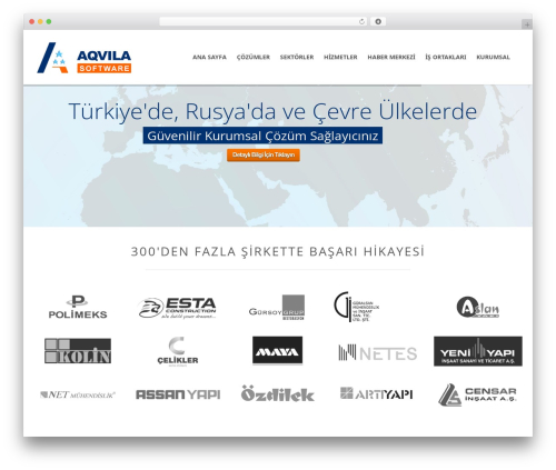 WordPress website theme Durus - aqvilasoftware.com