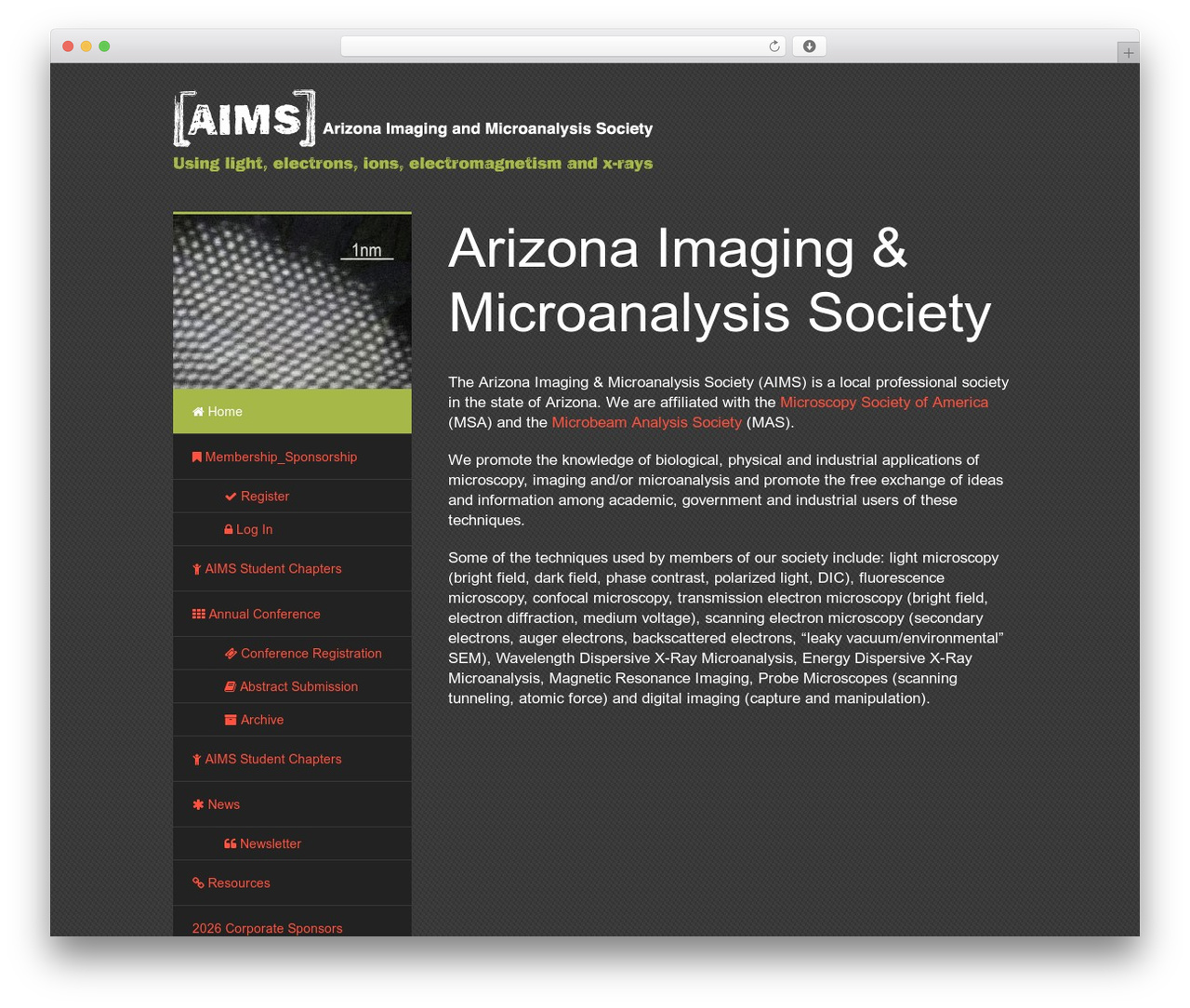 Catalyst theme WordPress - azmicroscopy.org