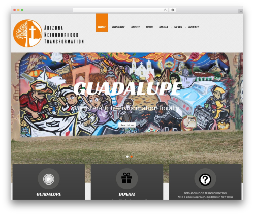cherry WordPress theme - azneighborhoodtransformation.com