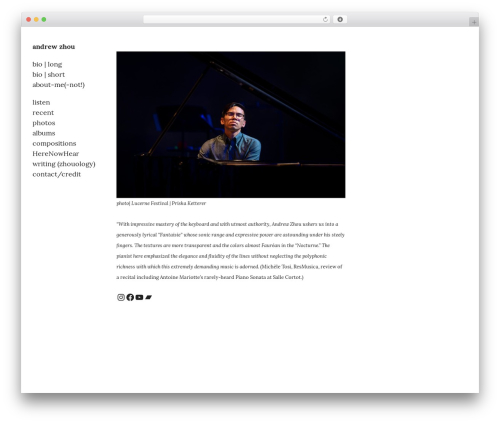 Expositio WordPress theme - andrew-zhou.com