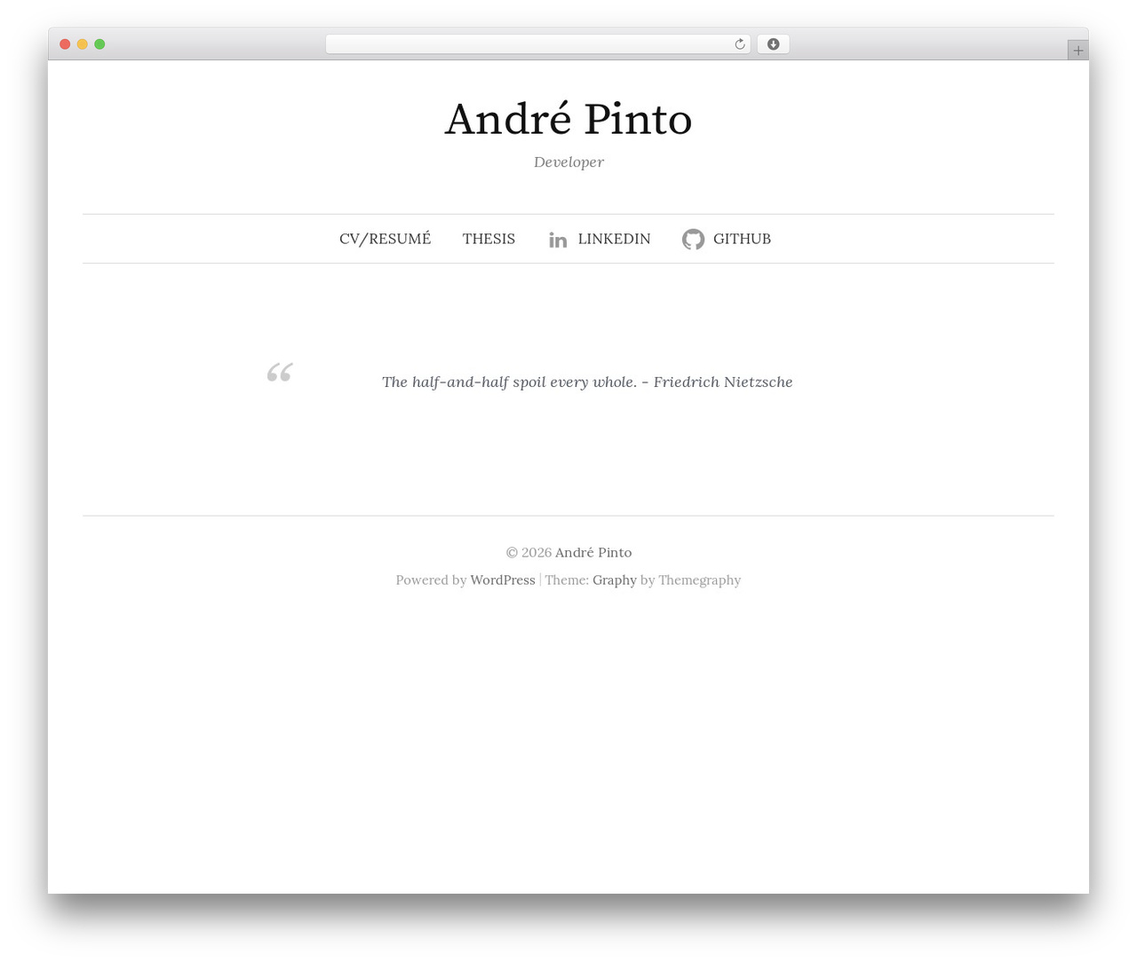 Graphy theme WordPress - andresp.me