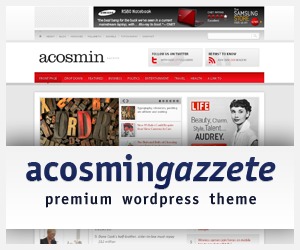Theme WordPress AcosminGAZZETE by Alexandru Cosmin