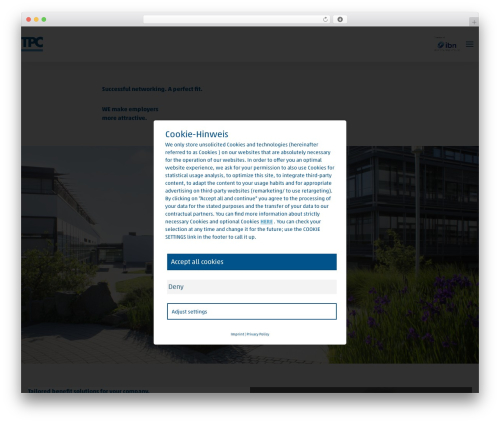 USERCENTRICS CMP (usercentrics-consent-management-platform) free WordPress plugin - tpc-benefits.de