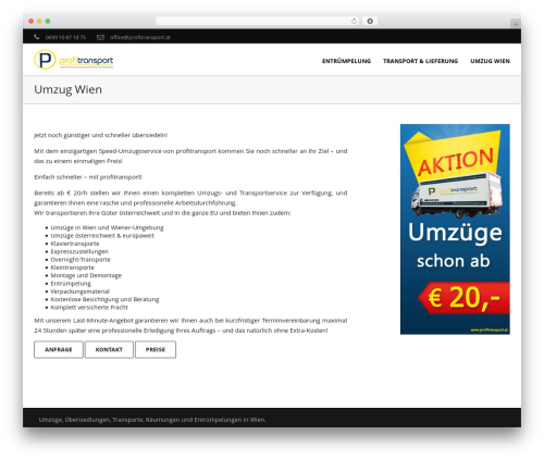 WordPress theme A1 - wienumzug.com