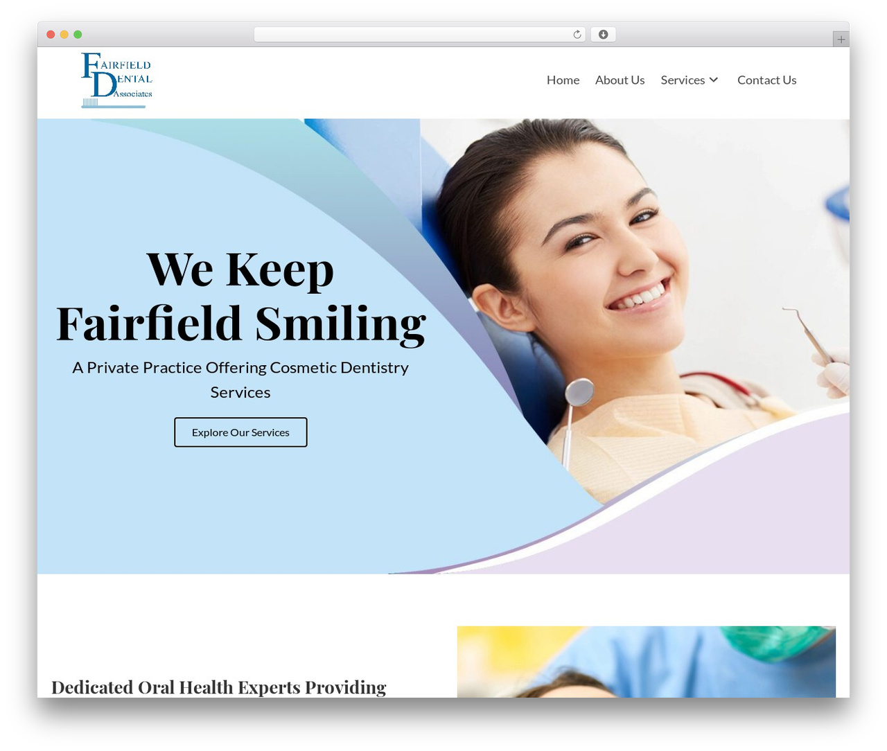 WordPress theme Beaver Builder Theme - fairfielddentalassociates.com