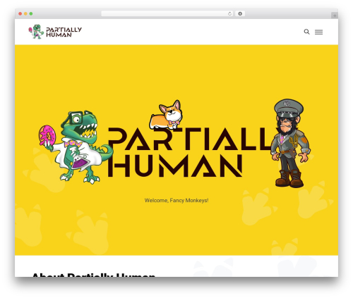 WordPress theme PartiallyHuman - partiallyhuman.com